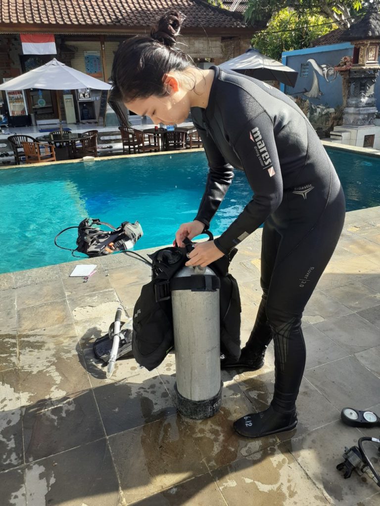 Diving Equipment set up