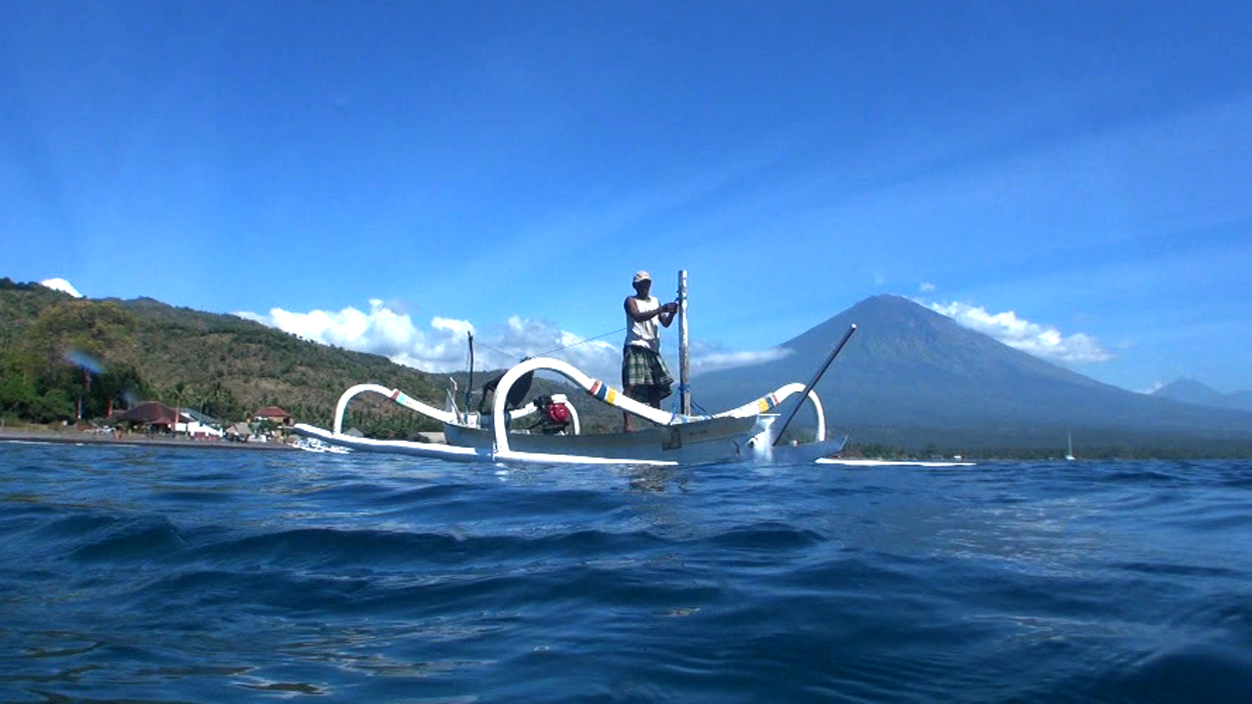 amed and mount agung