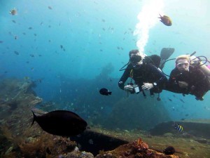 Scuba diving in Bali