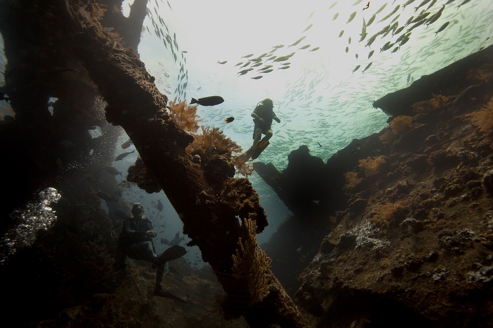 snorkeling Tulamben USAT Liberty Shipwreck