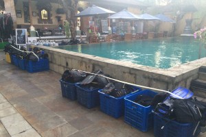 Gear by the pool