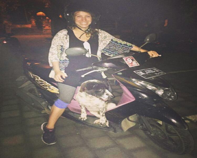 Driving a Scooter in Bali