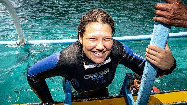 open water diving in Bali